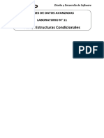 Lab11-BDAV - PLSQL Estructuras Condicionales