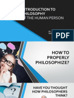 Introduction To Philosophy Lesson 2 and 3