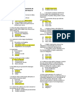 Prelim Answer Keys