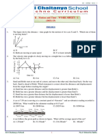 Intso Stso Physics Class Vii Motion and Time Worksheet-1