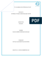 Informe Actividad Codigo Del Buen Vestir