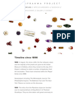 THE PIPRAHWA PROJECT Timeline Since 1898