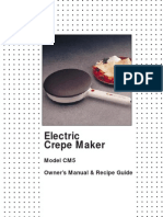 Maxim Crepe Maker CM5 Manual