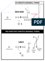 Red Zone Pass Routes