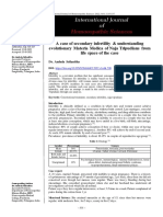 A Case of Secondary Infertility & Understanding Evolutionary Materia Medica of Naja Tripudians From Life Space of The Case