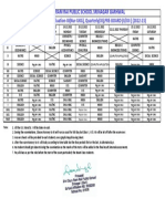 PA II - EV-III - Pre - Board - Qtly DATE SHEET 2022 SGRR PS SRINAGAR