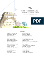 Anime Songbook 12 Hole Volume 1