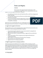 Shareholders' Roles and Rights