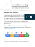 A Framework For Ethical Decision