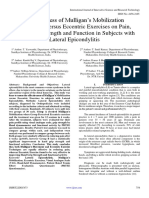 Effectiveness of Mulligan's Mobilization Technique Versus Eccentric Exercises On Pain, Hand Grip Strength and Function in Subjects With Lateral Epicondylitis