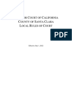 County of Santa Clara Local Rules of Court 2022