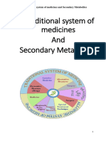 Traditional System and Secondary Metabolites