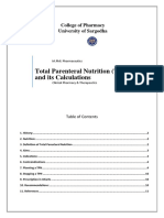 Total Parenteral Nutrition