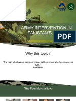 Army Intervention in Pakistan's History