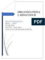 Pratyusha Kuila, OB Project Report, 22027