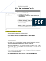 Gcse Business Topic 1.4 Making The Business Effective