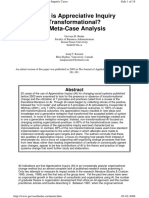 When Is Appreciative Inquiry Transformational? A Meta-Case Analysis - Gervase R Bushes