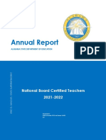 Alabama National Board-Certified Teachers Annual Report 2021-22