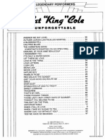 Idoc - Pub 11534 Jazz Sheet Music Nat King Cole Unforgettable Book Part I