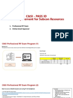 C&SI - PASS ID New Requirement For Subcon Resources - 2022