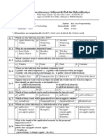 MSBTE Class Test I - MCQ New