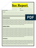 Police Report Template 03