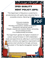 Deped Quality Statement Policy