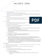 Con Law II - Final Outline