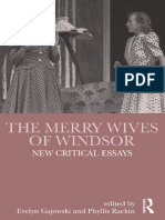 GAJOWSKI y RACKIN (Eds.) The Merry Wives of Windsor. New Critical Essays