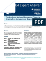 The Implementation of Integrated Financial Management Systems Ifmis