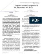 Management of Idiopathic Thrombocytopenia With Ayurvedic Modalities - Case Study