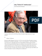What Noam Chomsky Thinks of "Intellectuals" - Current Affairs