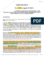 CIR vs. BPI-Philam Life Assurance Corp., GR No. 222956, 19 August 2019