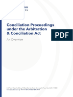Conciliation Proceedings Under The Arbitration Conciliation Act