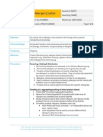 SOP Allergen Control