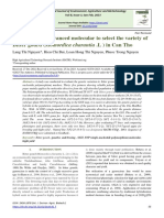 Application of Advanced Molecular To Select The Variety of Bitter Gourd (Momordica Charantia .L) in Can Tho