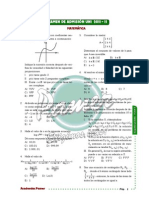 Solucionario Matemática - Admision UNI 2011-2 - Pamer