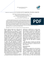 Empirical Optimization of Corrosion Rate For Magnesium-Chromium Composites