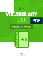 YDS İçin Önemli Prep. Phrases