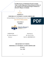 A Study To Assess The Effectiveness of Simulation Based Learning Programme On Hands-2