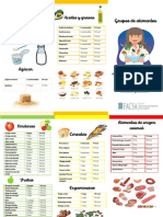 Triptico Grupos de Alimentos