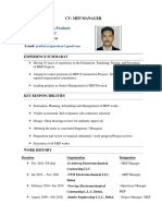 CV Rajamohan P - Project Manager MEP