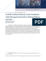 NTSB East Palestine Preliminary Report