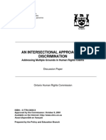 An Intersectional Approach To Discrimination Addressing Multiple Grounds in Human Rights Claims