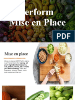 Tle 10 Mise en Place