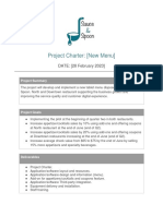 Activity Template - Project Charter