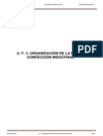 U.F. 3.1. OrganizaciÃ N de La Industria de Confecciã N Industrial