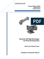 Product Manual 36641 (Revision H) : Governor Oil Heat Exchanger For PG & EG Governors