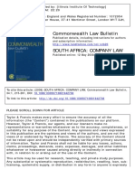 (Commonwealth Law Bulletin 2008-Mar Vol. 34 Iss. 1) - SOUTH AFRICA - COMPANY LAW (2008) (10.1080 - 03050710801942738) - Libgen - Li