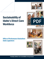 Sustainability of Idaho's Direct Care Workforce (Idaho Office of Performance Evaluations)